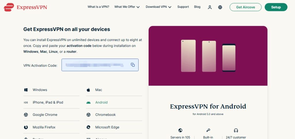 expressvpn version